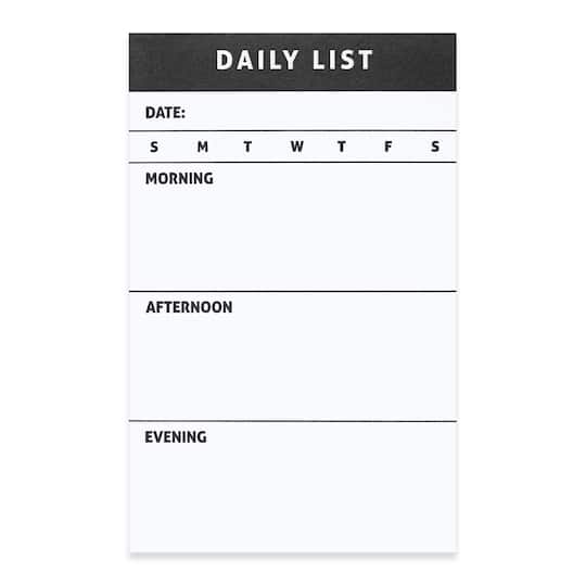 Black & White Daily List Planner Sticky Notes by Recollections™